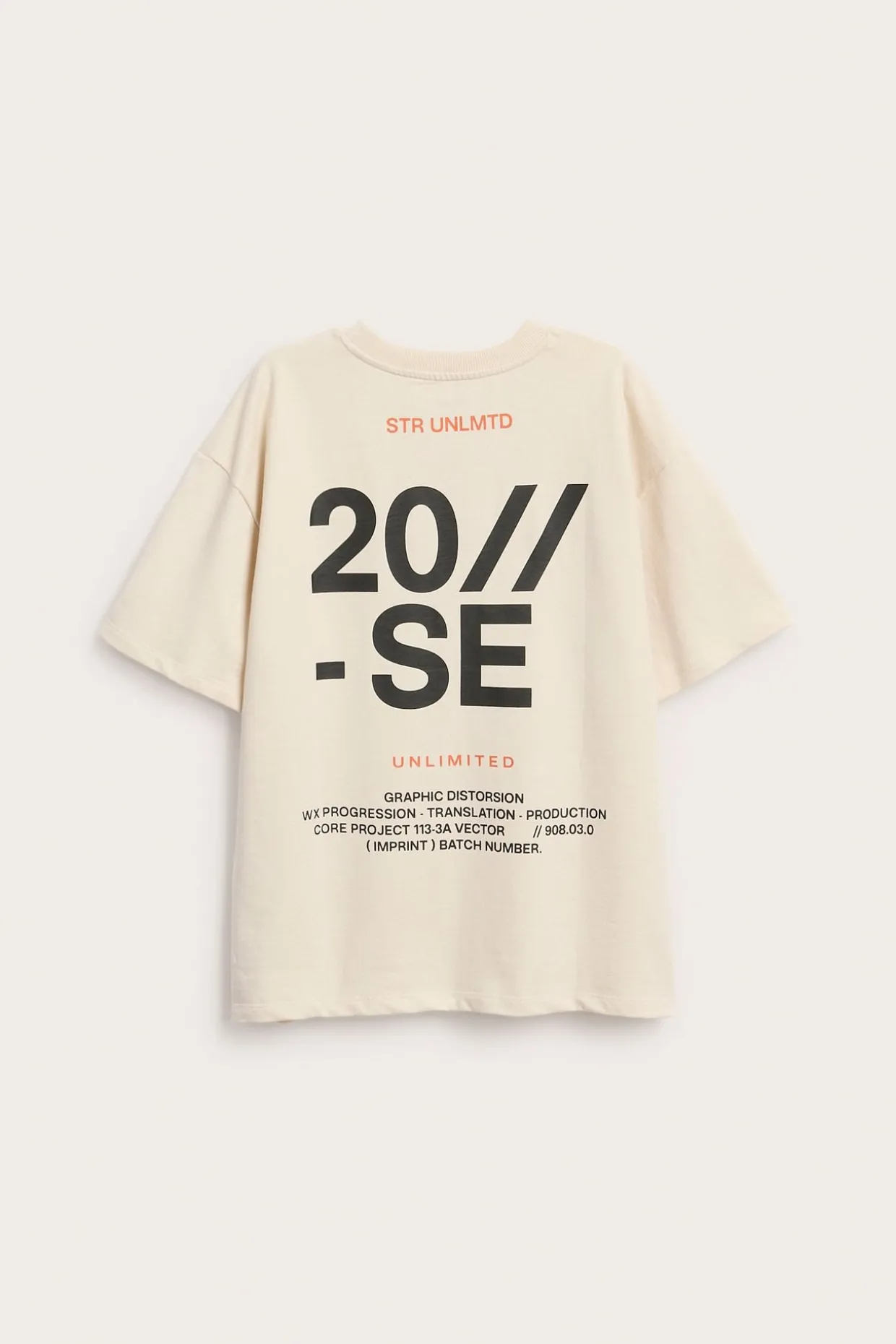 Ylisuuri t-paita tekstipainatuksella | Vaaleanbeige | Lapset | Kappahl